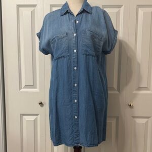 Denim Blue Shirt Dress